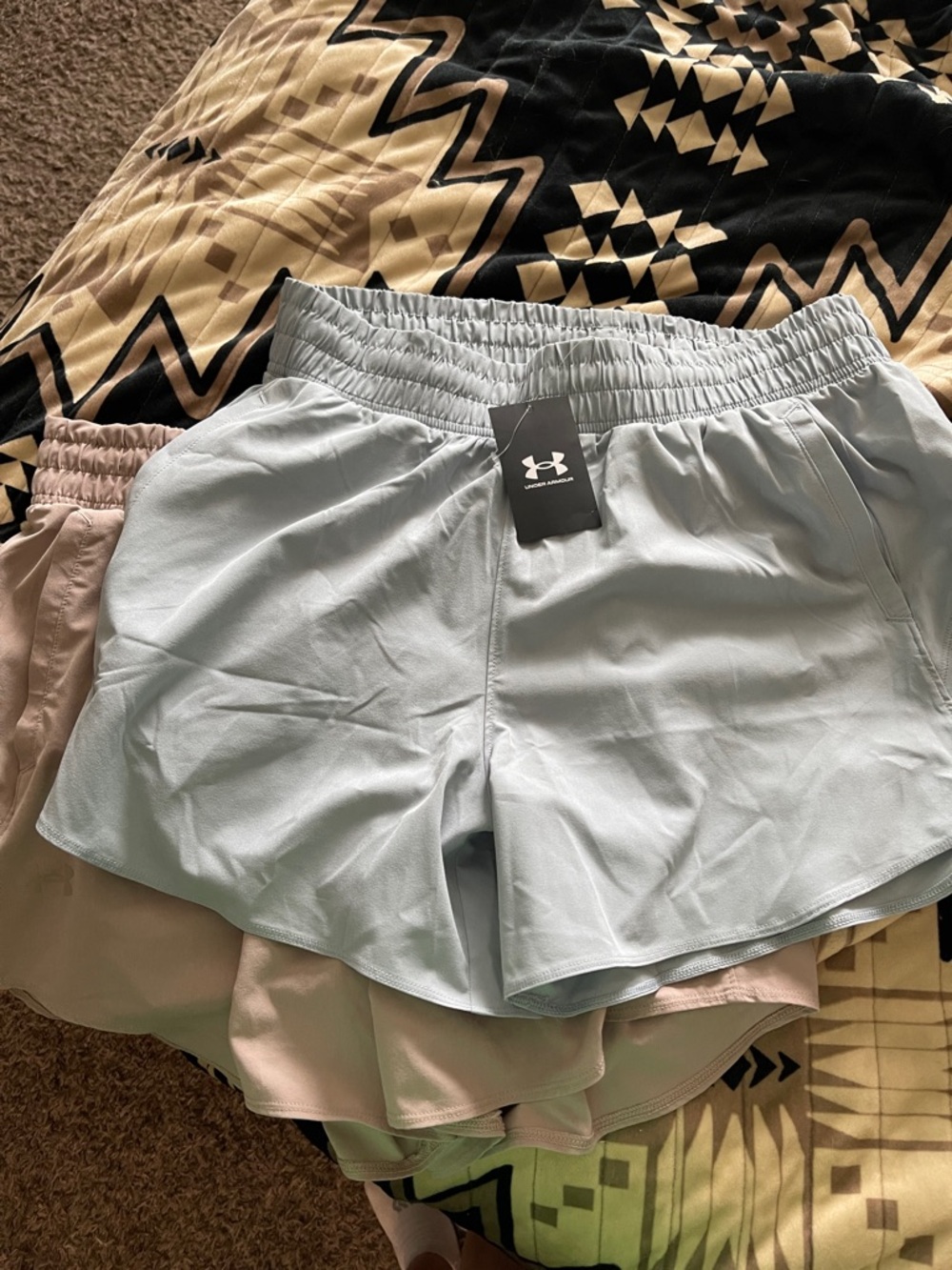 Under Armour pair of 2 Women's Athletic Shorts NWT size LARGE